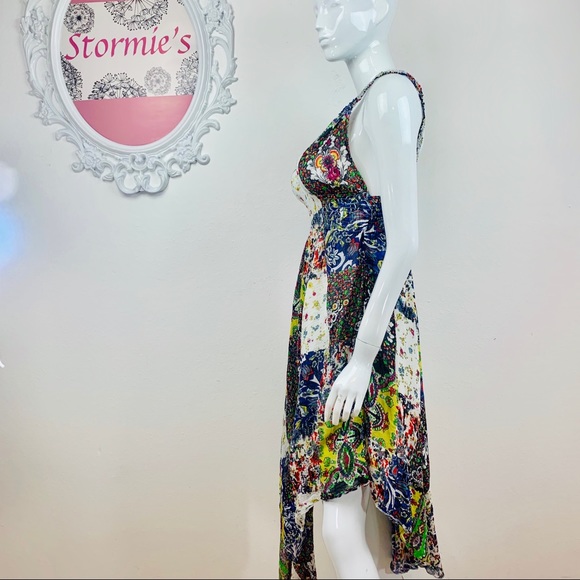 🎉HP🎉 Etc. /Mixed Floral Pattern Multicolor Dress - Picture 4 of 8